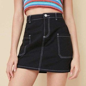 Urban Outfitters Contrast Stitch Denim Skirt